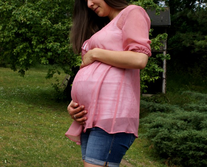 Tunique de future maman, d'après un patron Burda modifié