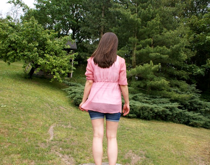 Tunique de future maman, d'après un patron Burda modifié