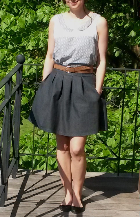 Me Made May, jupe Chardon Deer and Doe et blouse Datura Deer and Doe