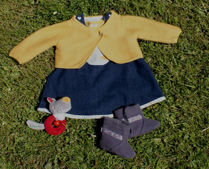 Robe chasuble Les Intemportels pour bébé - par Laissons Lucie Faire