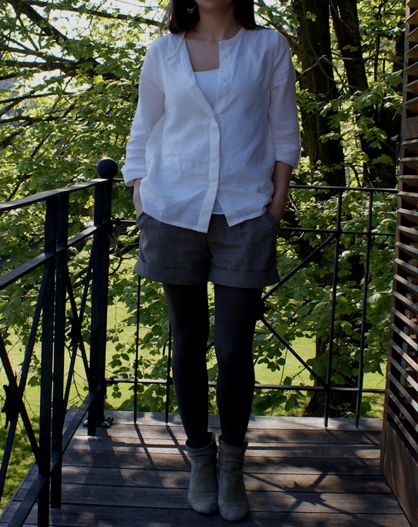 Me Made May, short chataigne Deer and Doe et blouse Venue La Maison Victor