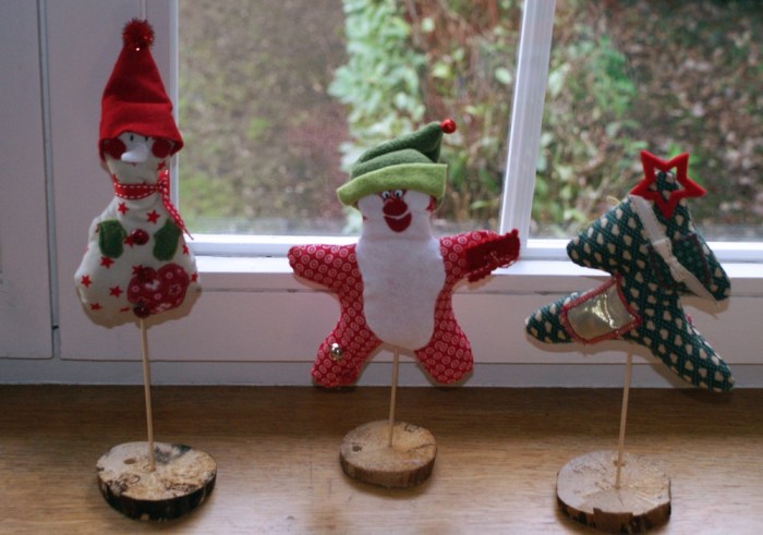 Décorations de noël en tissu par Laissons Lucie Faire