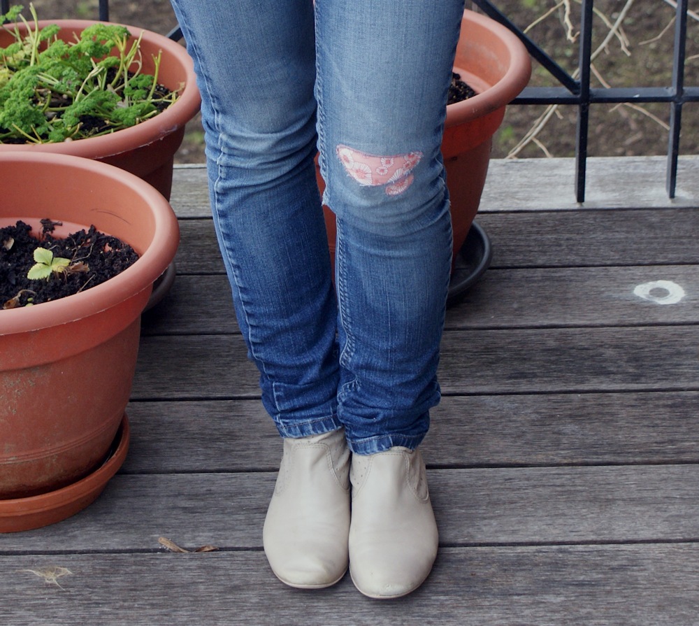 Rapiéçage de jean par Laissons Lucie Faire