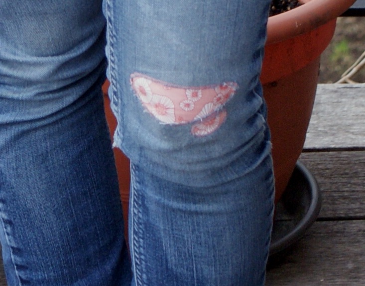 Rapiéçage de jean par Laissons Lucie Faire