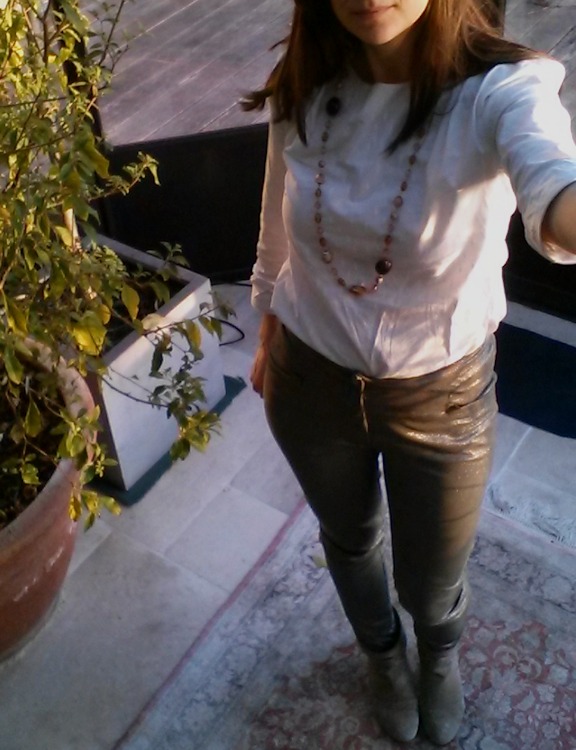 Pantalon safran Deer and Doe (version A) par Laissons Lucie Faire