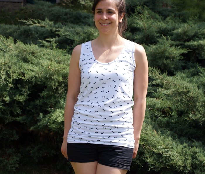 Débardeur d'après le patron gratuit d'Elna par Laissons Lucie Faire