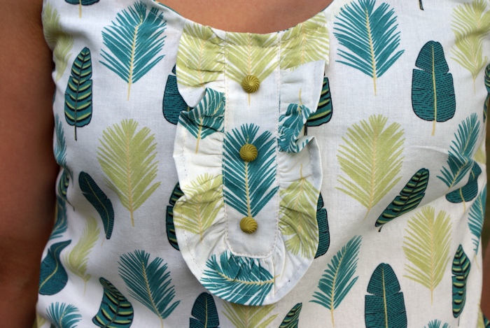 Débardeur à plastron "Botanique" par Laissons Lucie Faire