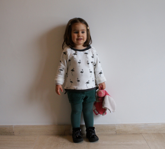 Sweat Leonora La Maison Victor flamingo par Laissons Lucie Faire