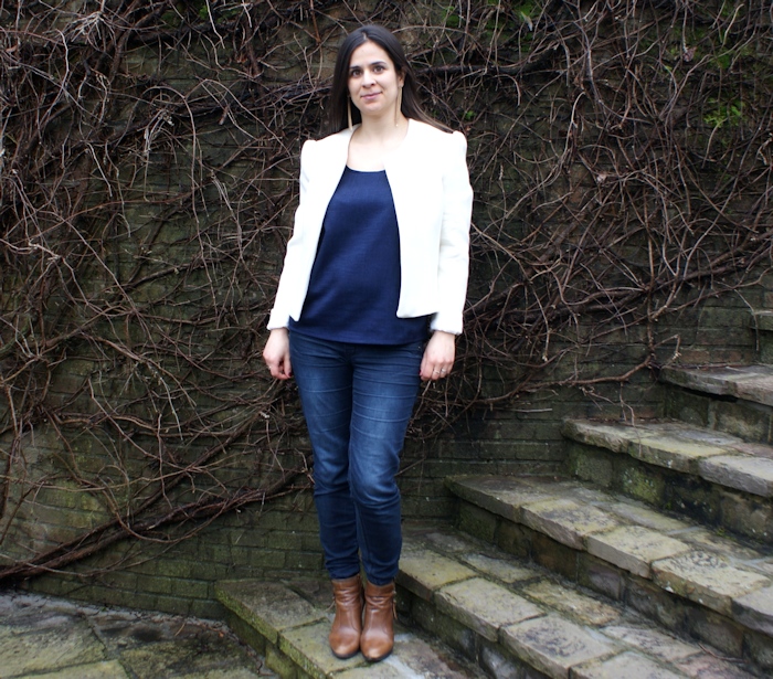 Veste H Dressing Chic crème doublée par Laissons Lucie Faire