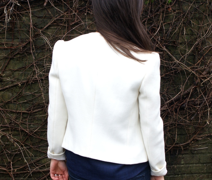 Veste H Dressing Chic crème doublée par Laissons Lucie Faire