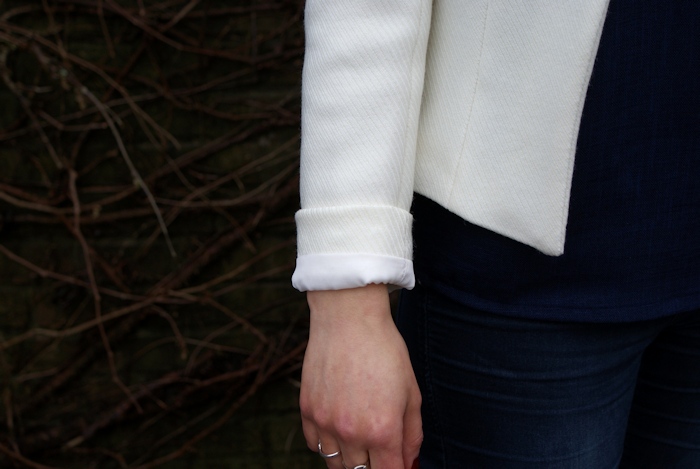 Veste H Dressing Chic crème doublée par Laissons Lucie Faire