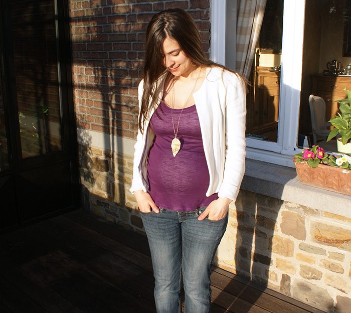 Débardeur Givre de maternité Deer and Doe et veste H Dressing Chic par Laissons Lucie Faire