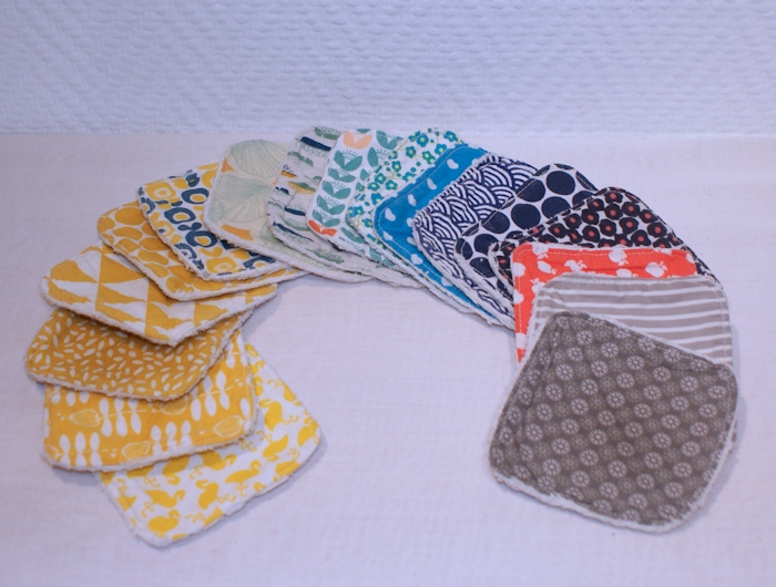 Lingettes démaquillantes lavables par Laissons Lucie Faire