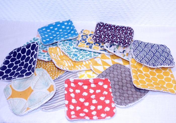 Lingettes démaquillantes lavables par Laissons Lucie Faire