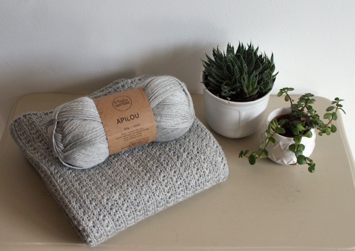 Baby blanket au point étoile par Laissons Lucie Faire