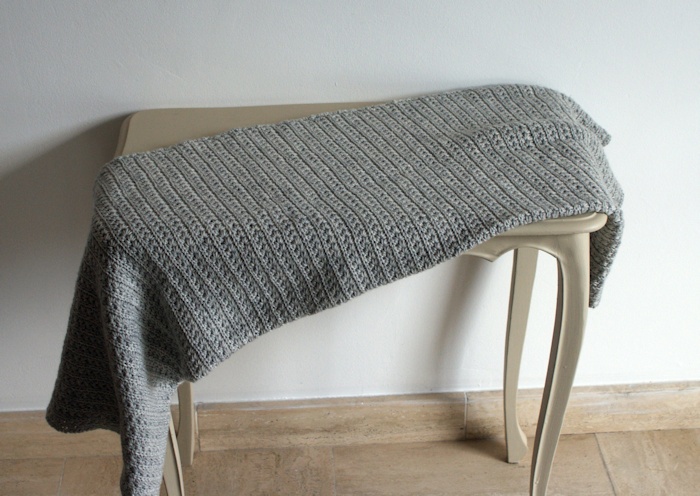 Baby blanket au point étoile par Laissons Lucie Faire