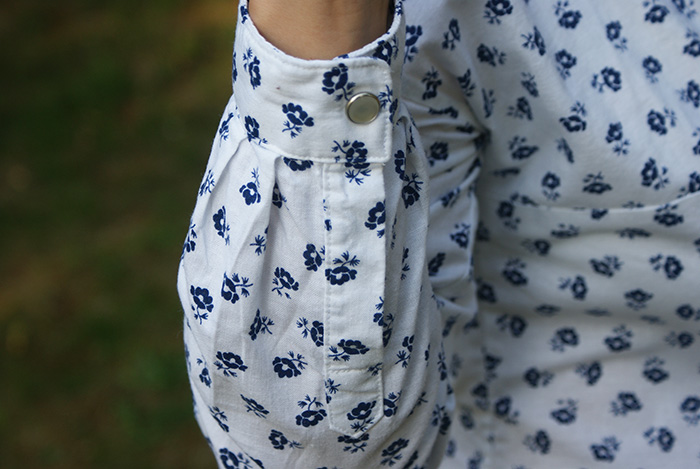 Chemise Mélilot Deer and Doe fleurs bleues par Laissons Lucie Faire