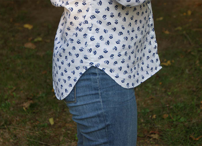 Chemise Mélilot Deer and Doe fleurs bleues par Laissons Lucie Faire