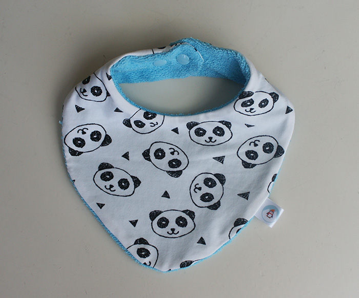 Bavoir bandana pandas Ptits Bricos