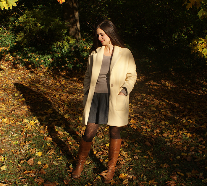 Manteau Villette La Maison Victor jaune pâle par Laissons Lucie Faire