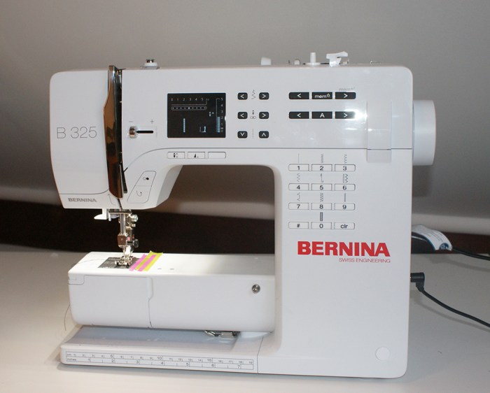 J'ai changé de machine à coudre