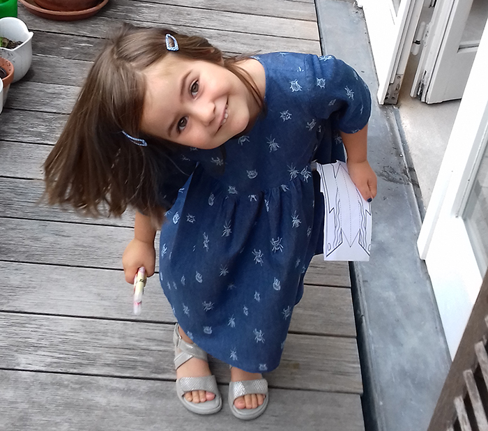 Robe Burda fillette par Laissons Lucie Faire