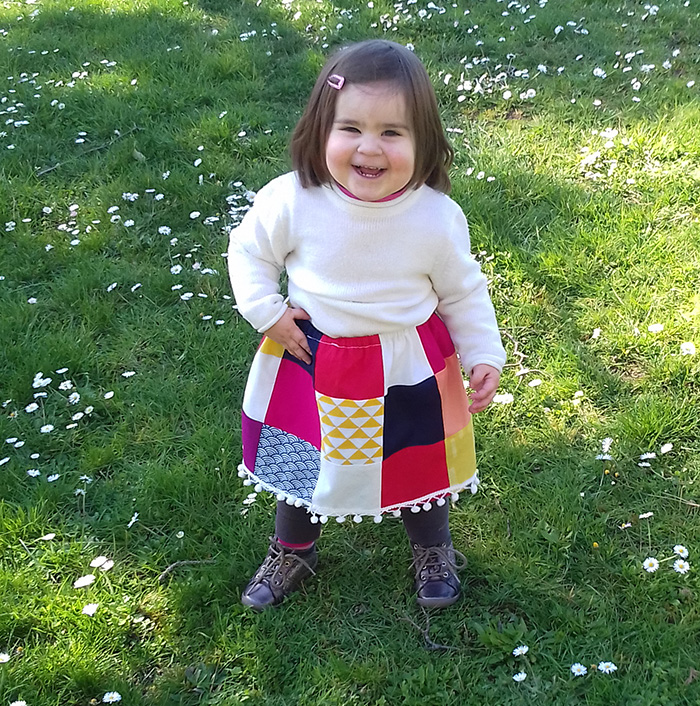 Projet récup : déguisement Princesse Arlequin et jupette de carnaval en patchwork par Laissons Lucie Faire