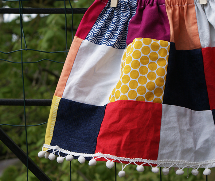 Projet récup : déguisement Princesse Arlequin et jupette de carnaval en patchwork par Laissons Lucie Faire