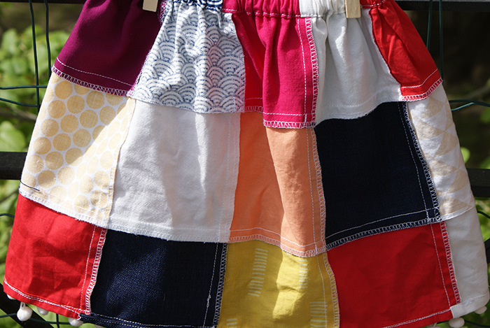 Projet récup : déguisement Princesse Arlequin et jupette de carnaval en patchwork par Laissons Lucie Faire