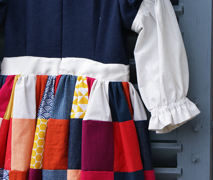 Projet récup : déguisement Princesse Arlequin et jupette de carnaval en patchwork par Laissons Lucie Faire