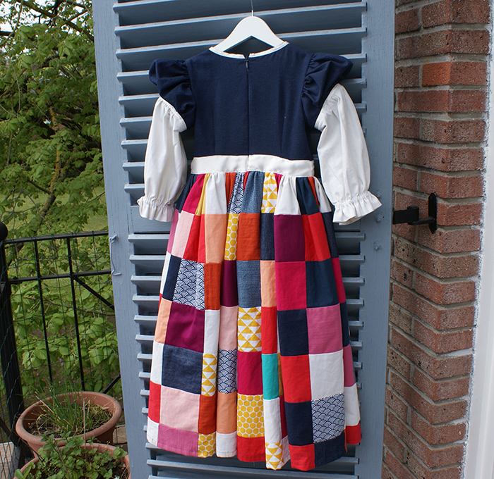 Projet récup : déguisement Princesse Arlequin et jupette de carnaval en patchwork