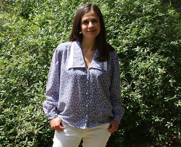 Blouse Burda vintage 80's par Laissons Lucie Faire