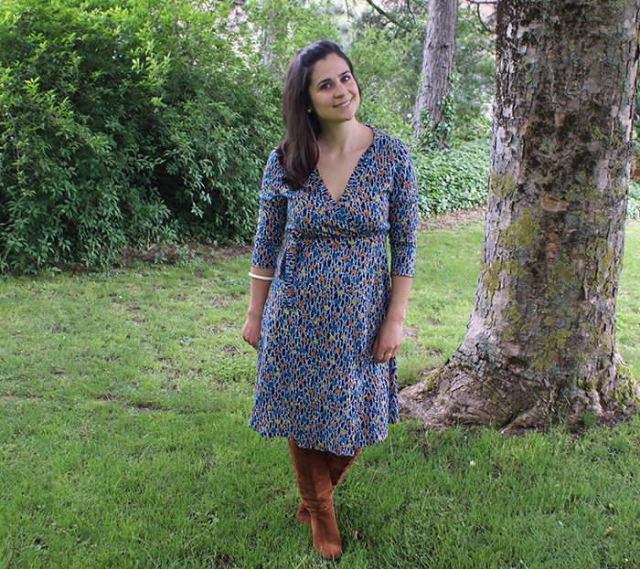 Robe portefeuille Burda par Laissons Lucie Faire